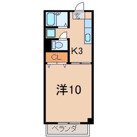 メゾン東浜の物件間取画像